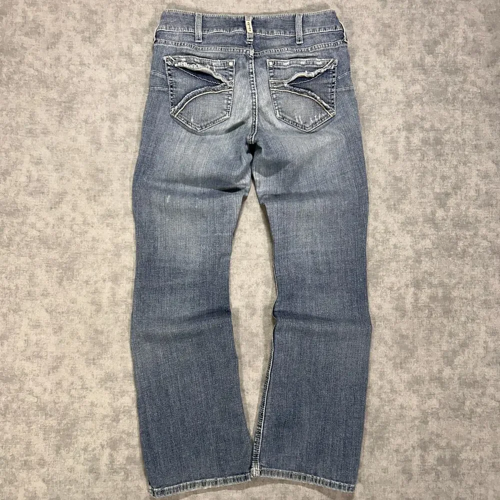 Ariat REAL Perfect Rise Alma Boot Cut Jeans Womens 29s Canadian Western Stretch